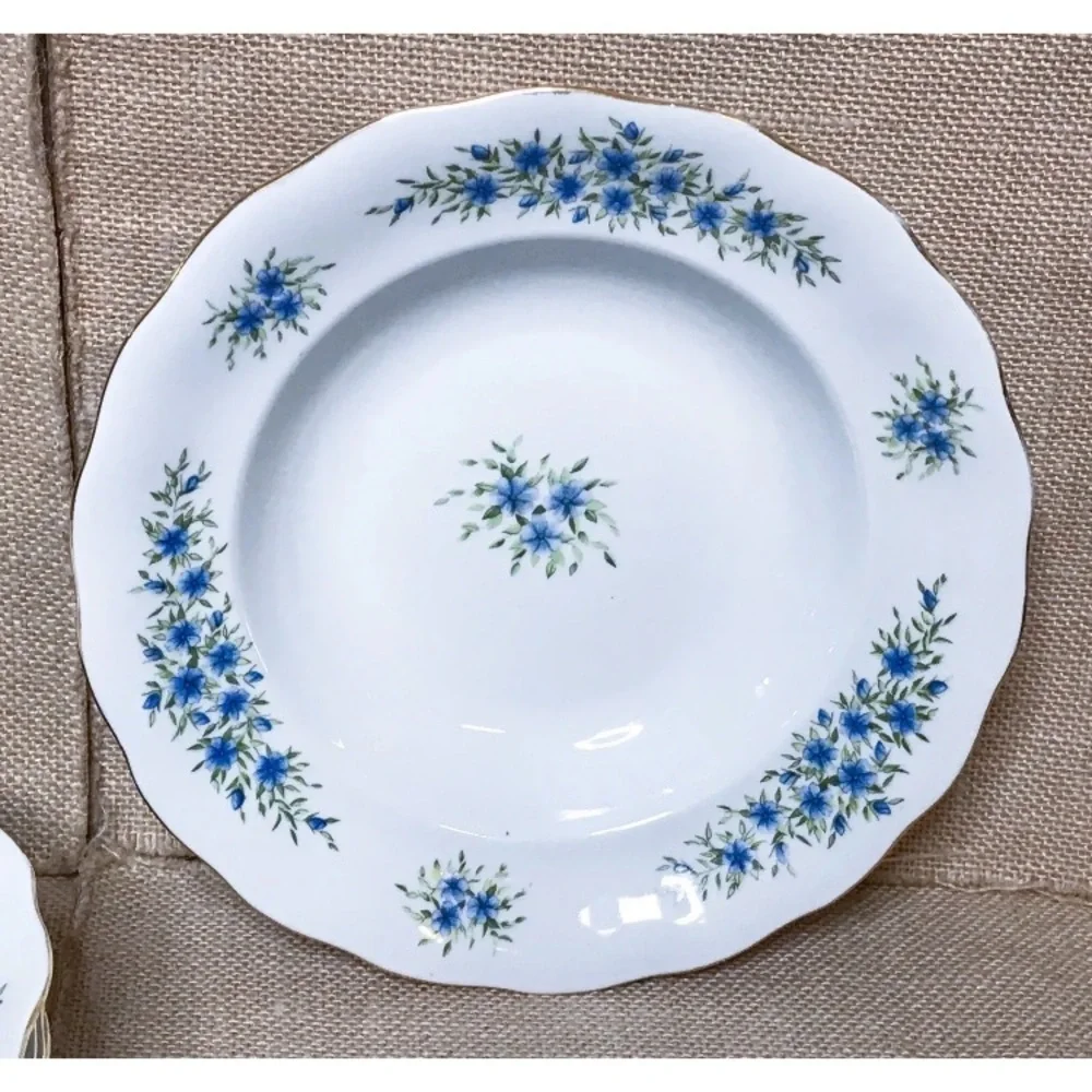 Vintage Favolina China Candia Floral Soup Cereal Bowls Cottage Fairy Core Poland